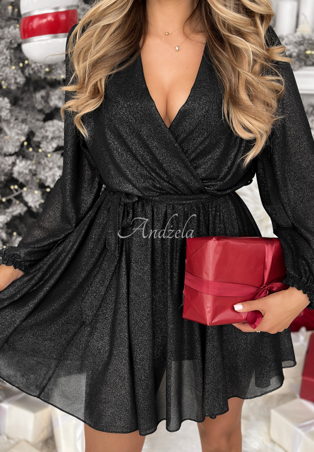 Rochie mini strălucitoare cu curea Never Texted Back