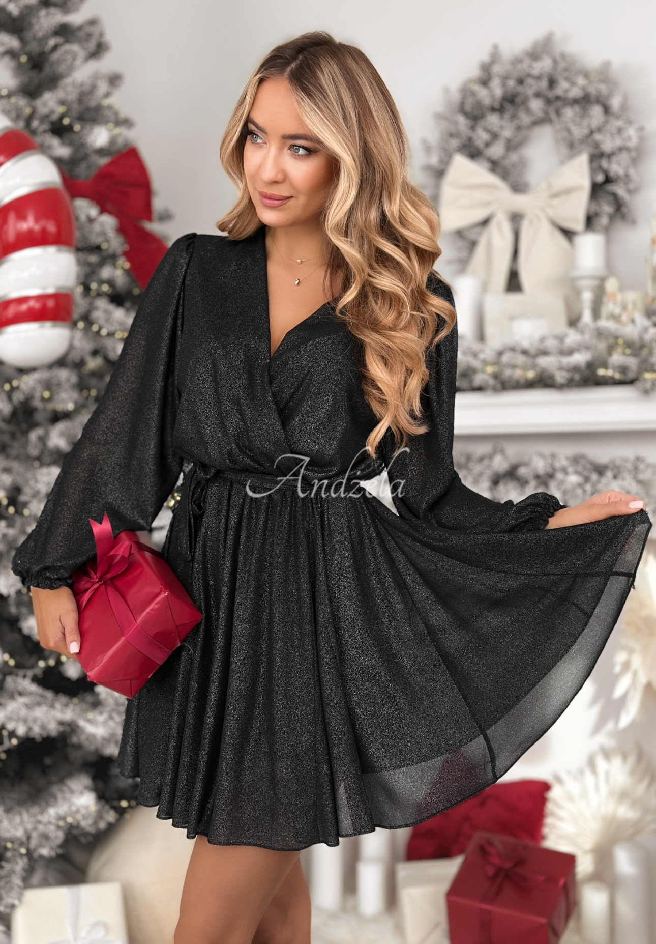 Rochie mini strălucitoare cu curea Never Texted Back