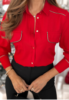 Cămașă z kieszeniami Advent Calendar roșie