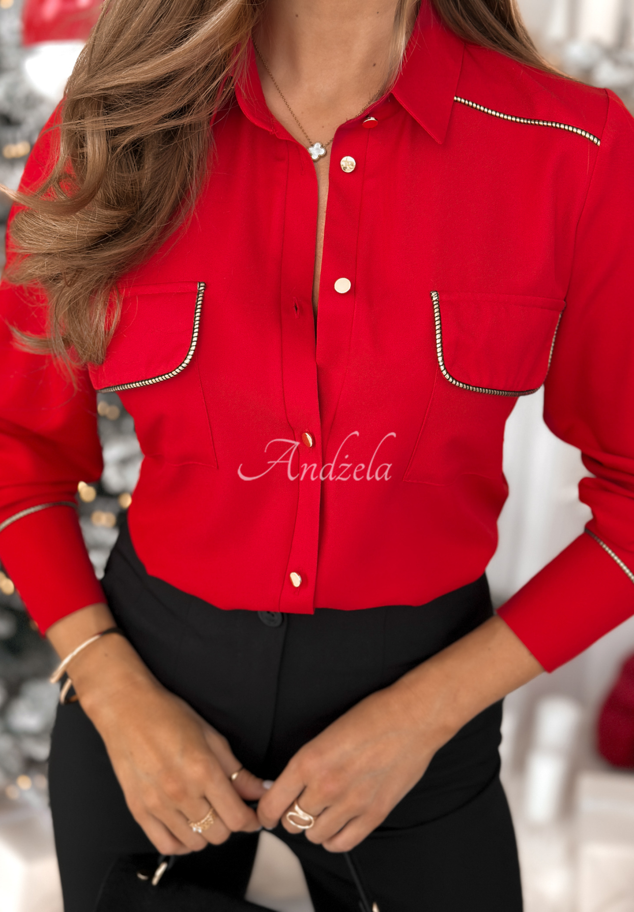 Cămașă din viscoză cu buzunare Advent Calendar