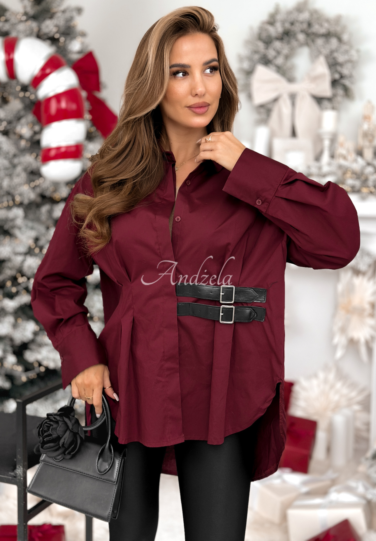 Cămașă tunică asimetrică cu bretele Can Only Be