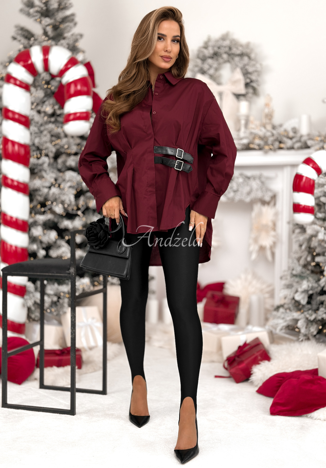 Cămașă tunică asimetrică cu bretele Can Only Be