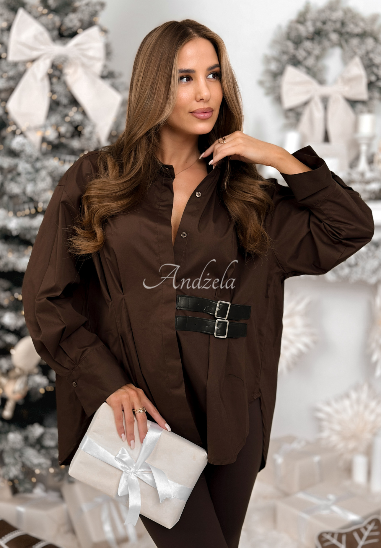 Cămașă tunică asimetrică cu bretele Can Only Be