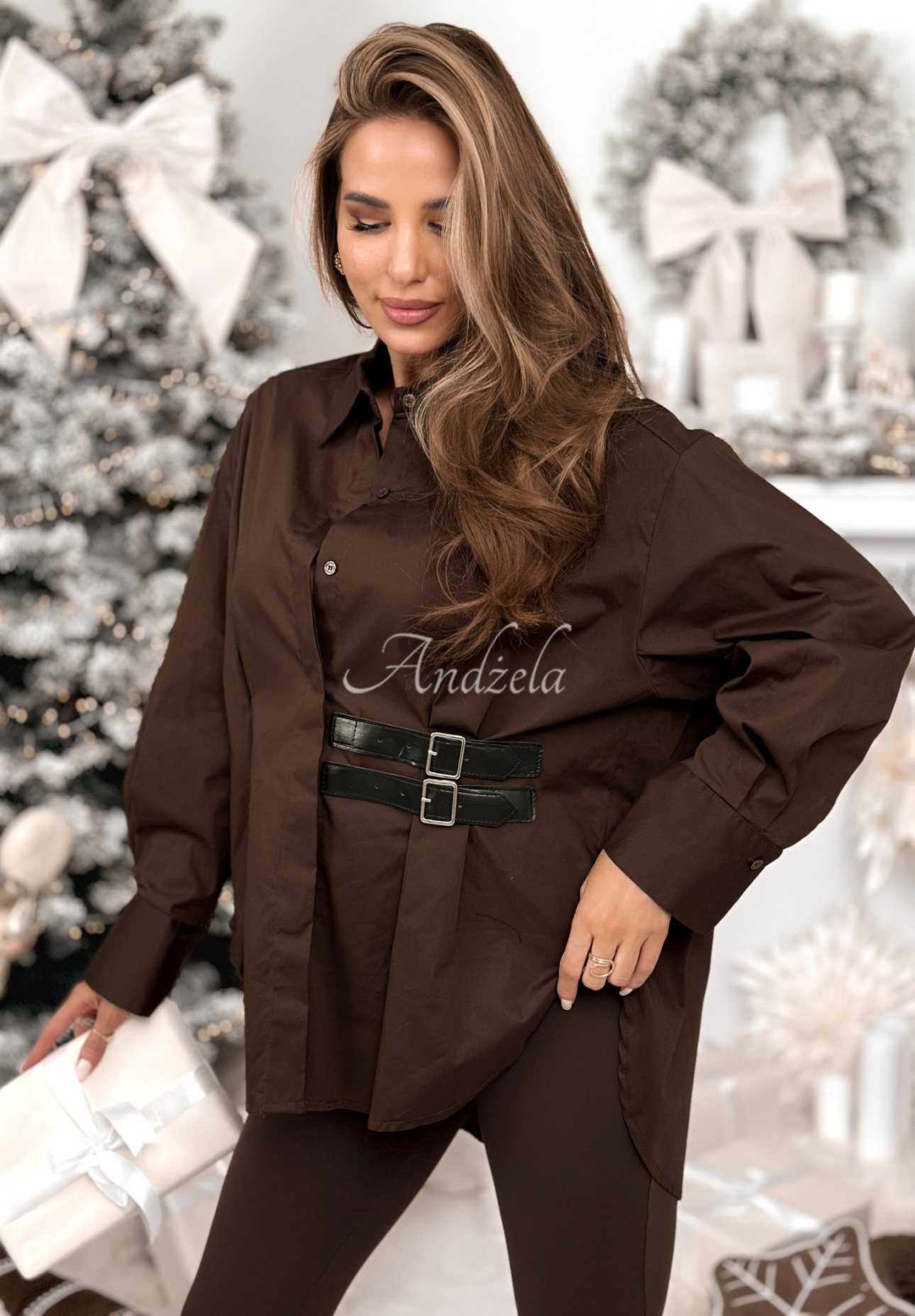 Cămașă tunică asimetrică cu bretele Can Only Be