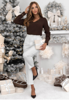 Bluză cu decolteu Simple Is Beautiful