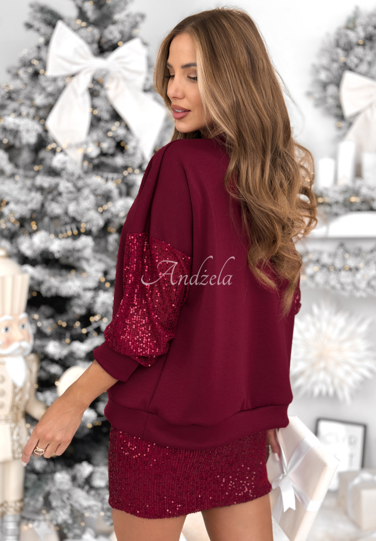 Set bluză și fustă mini cu paiete Got The Power