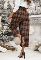 din material textil Pantaloni w kratę Learned About ciocolatii