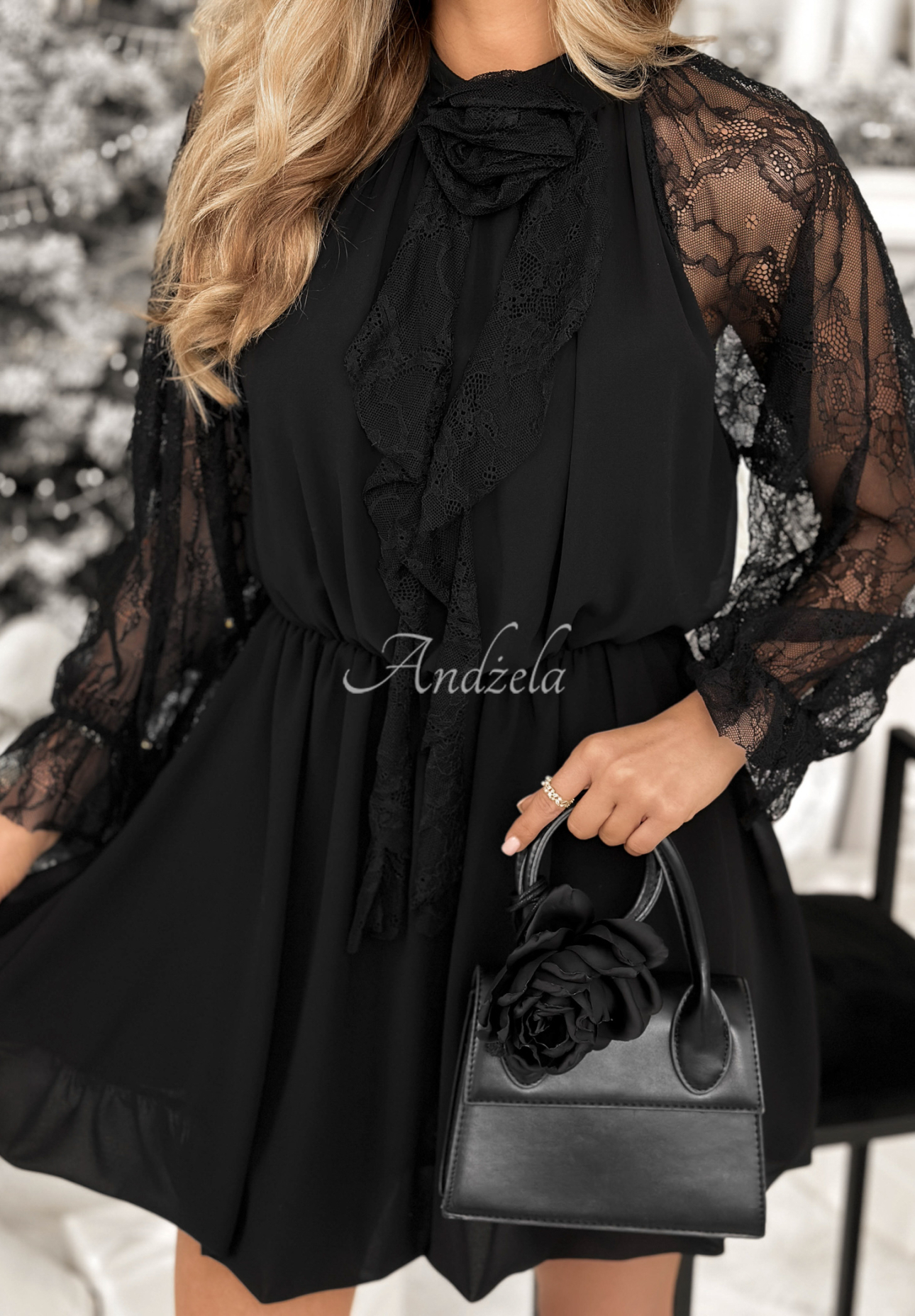 Rochie mini cu dantelă Never Limit