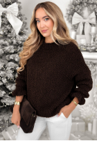 Pulover Feels Like Heaven ciocolatiu