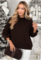Pulover Feels Like Heaven ciocolatiu