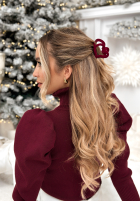 Clamă de păr din catifea Velvette Heart