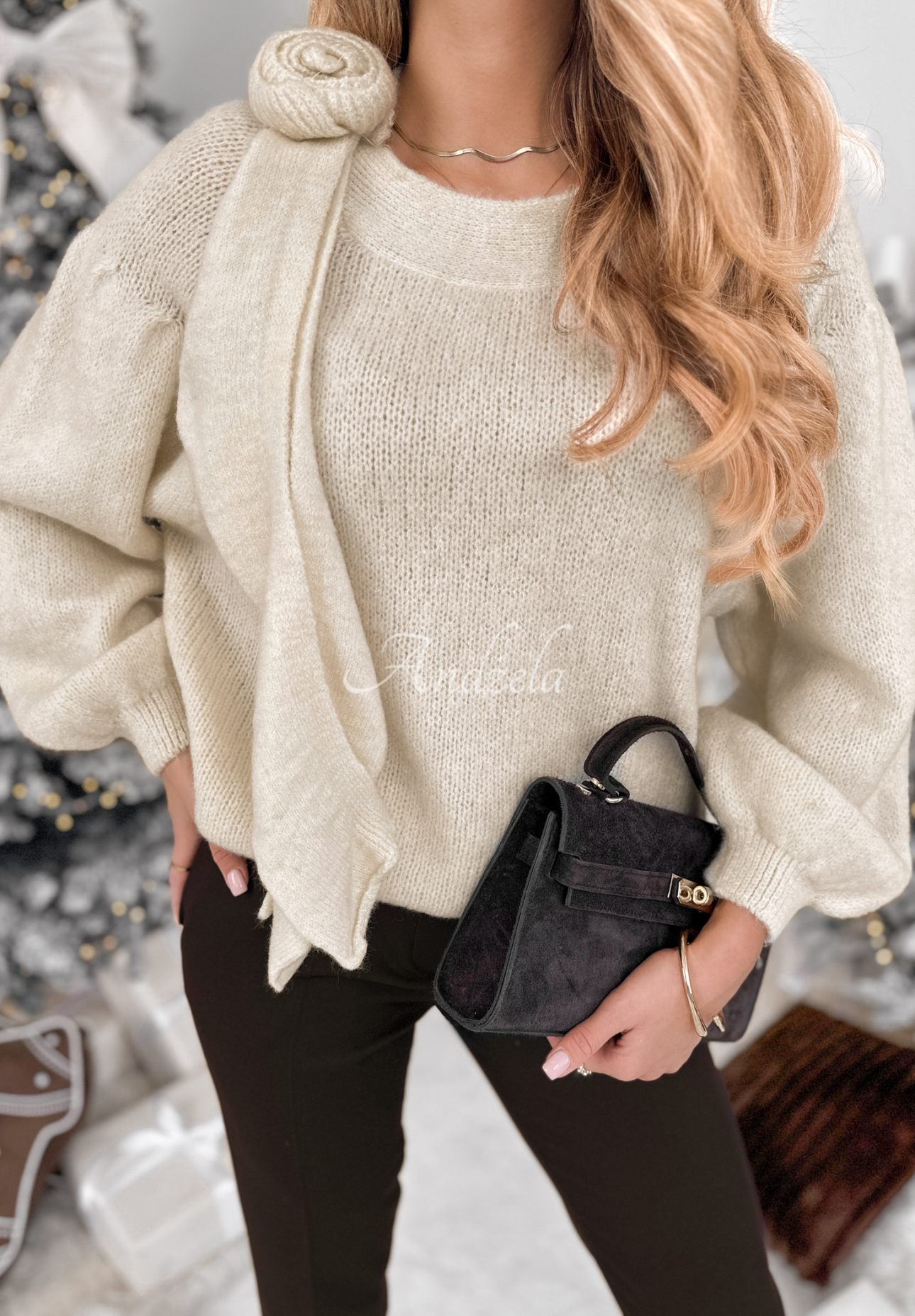 Pulover moale cu lână și alpaca Arctic Village