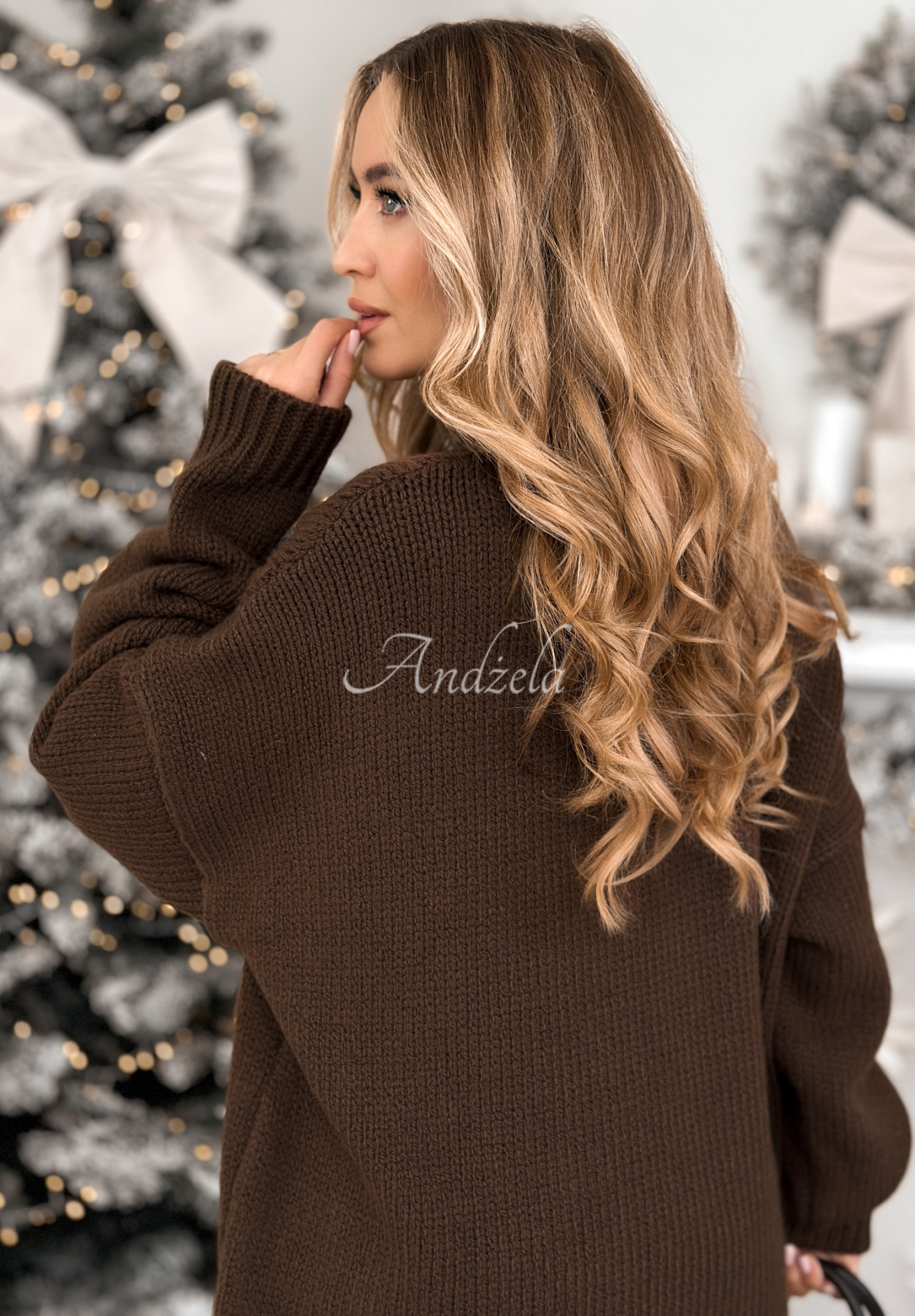 Pulover oversize cu împletitură decorativă Cocomore Tressa