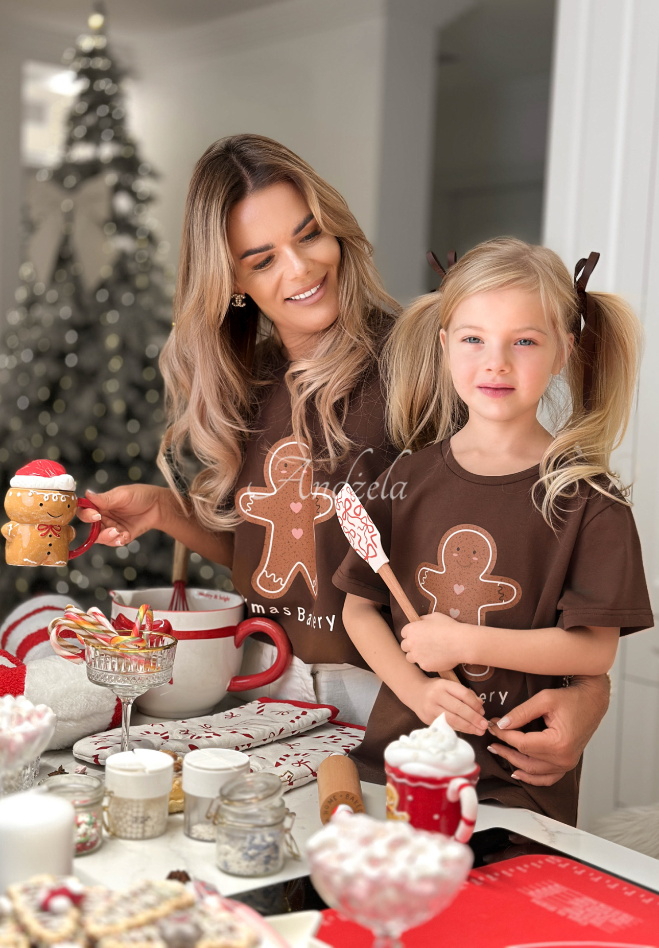 Tricou de Crăciun cu imprimeu Xmas Bakery
