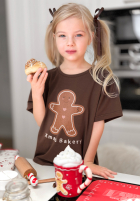 Dziecięcy świąteczny Tricou Xmas Bakery ciocolatiu