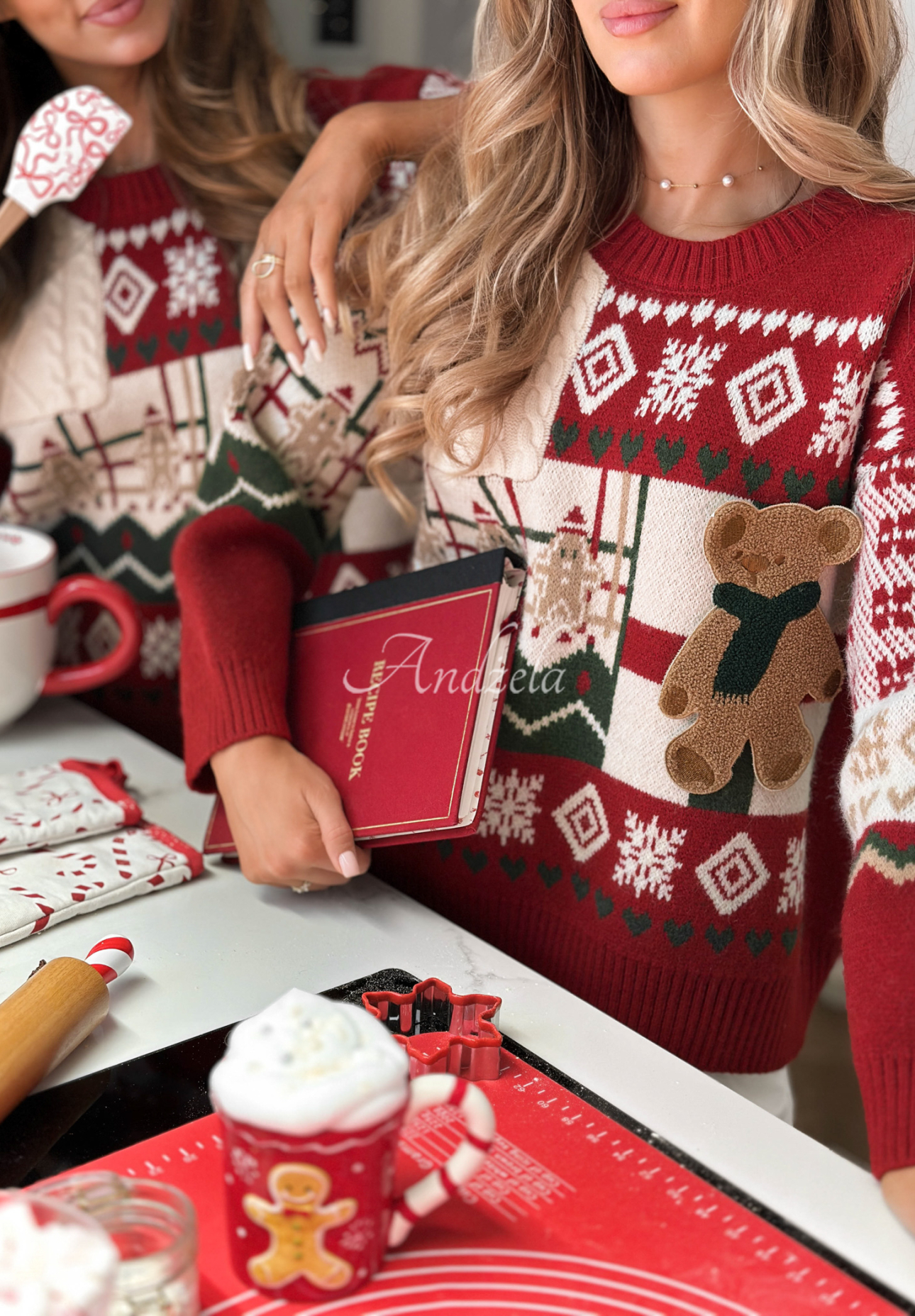 Pulover de Crăciun Christmas With Teddy