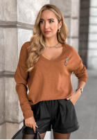 Pulover ușor cu decolteu Sensibility