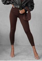 Colanți Push-Up Fit Females ciemnoczekoladowe