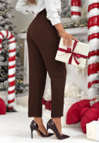 Spodnie Pantaloni de tip țigaretă No Idea ciocolatii