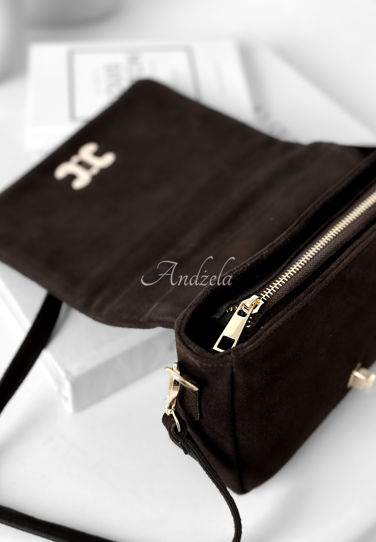 Geantă din piele întoarsă In My Closet