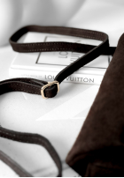 Zamszowa Geantă In My Closet ciocolatie