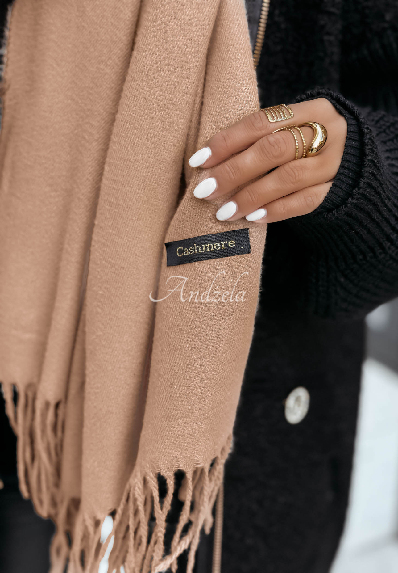 Eșarfă Closer To Heaven cu franjuri