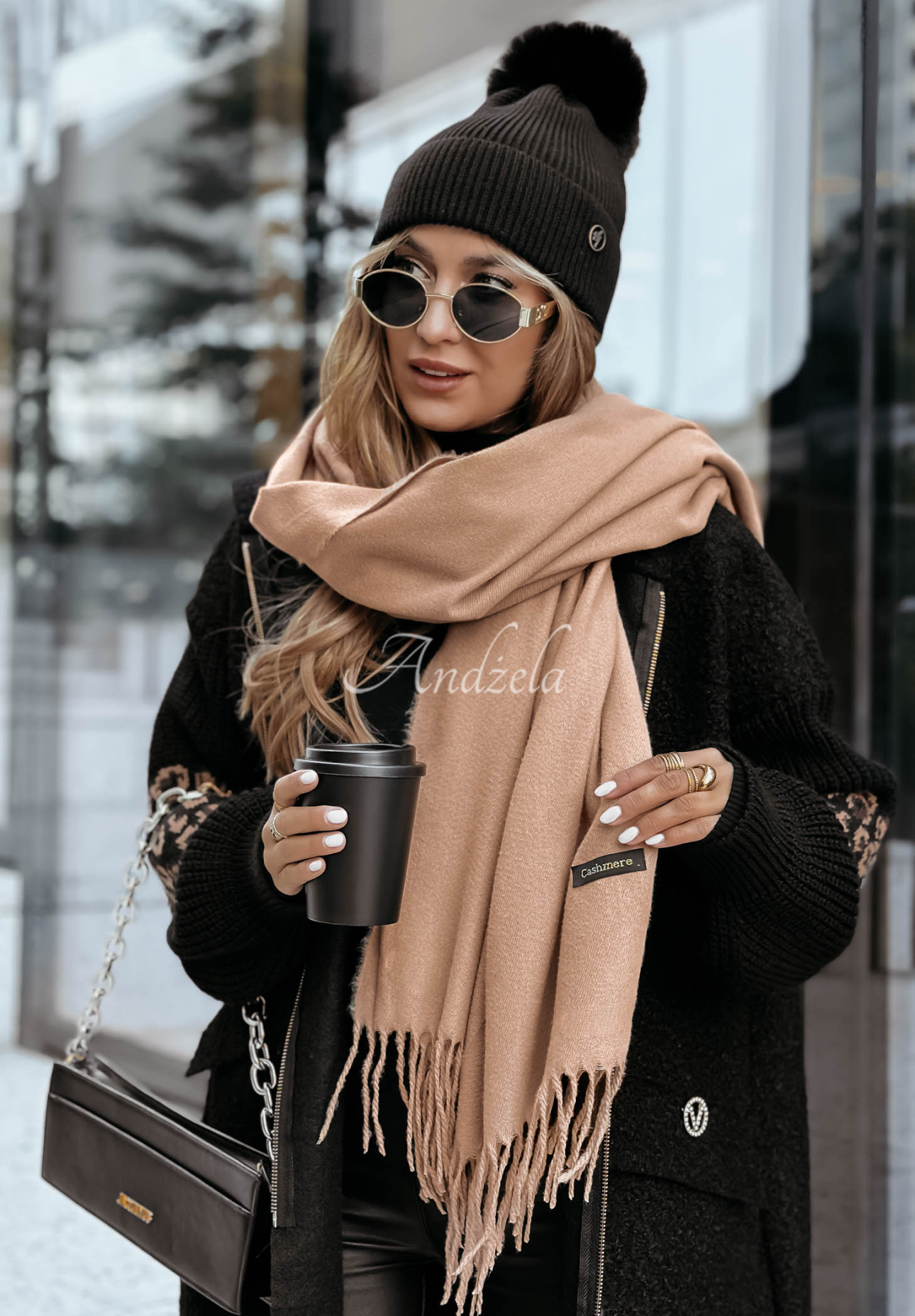 Eșarfă Closer To Heaven cu franjuri