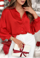 Cămașă z kryształkami Crystal Brilliance burgundowa