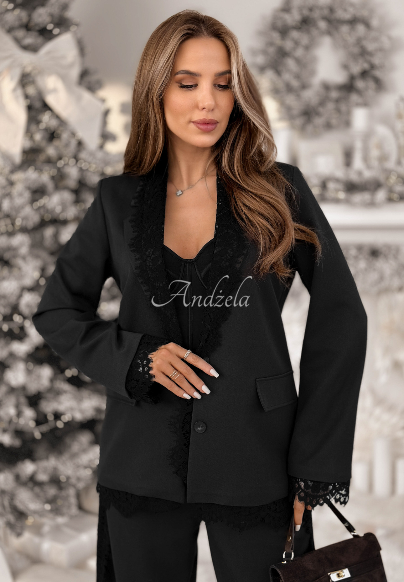 Sacou cu dantelă și viscoză Grace Moment