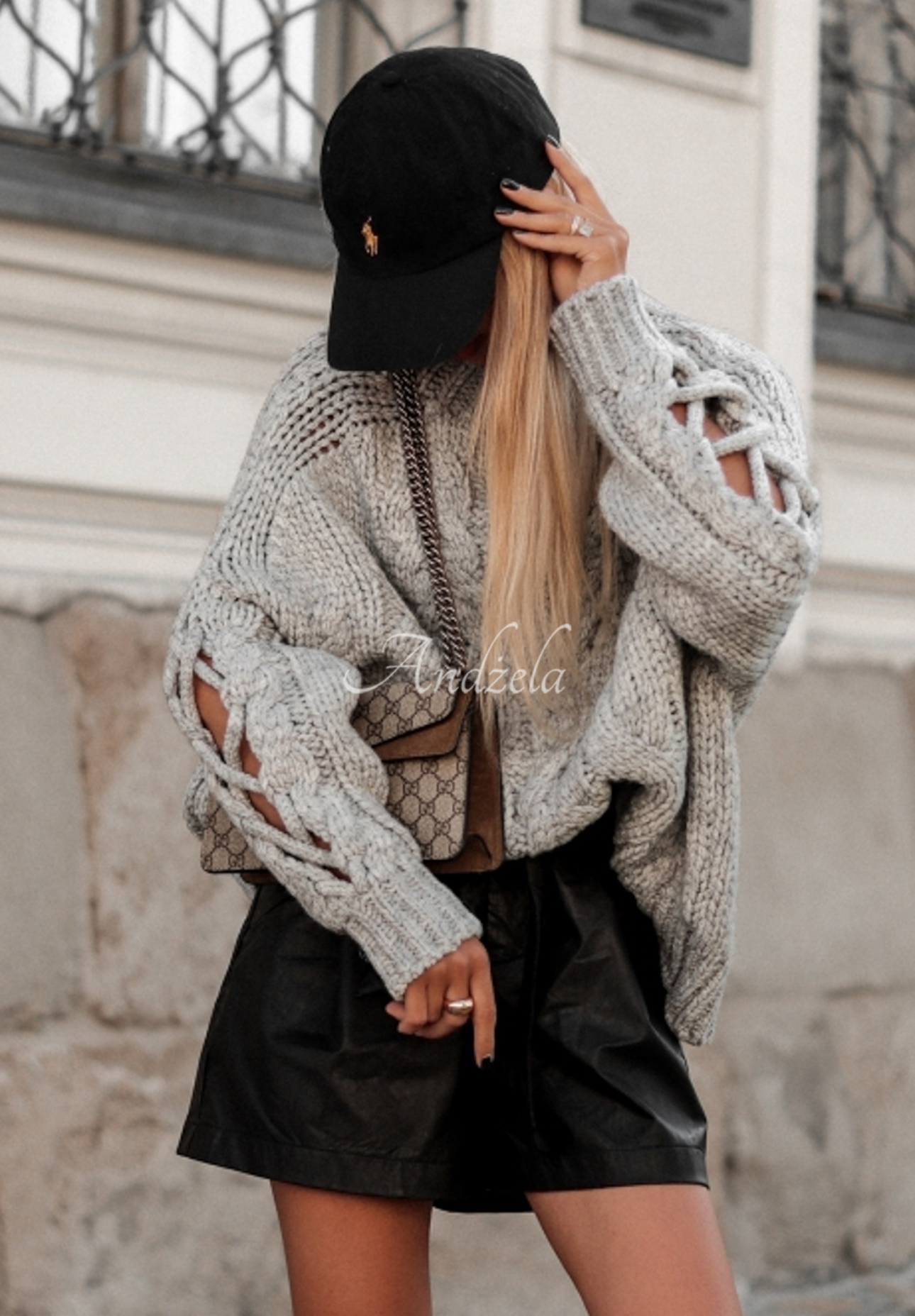 Pulover cu împletitură decorativă Cocomore Casual