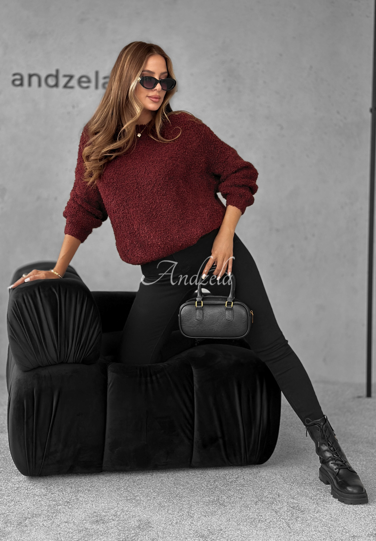 Pulover cu mohair și lână Cuddly Companion