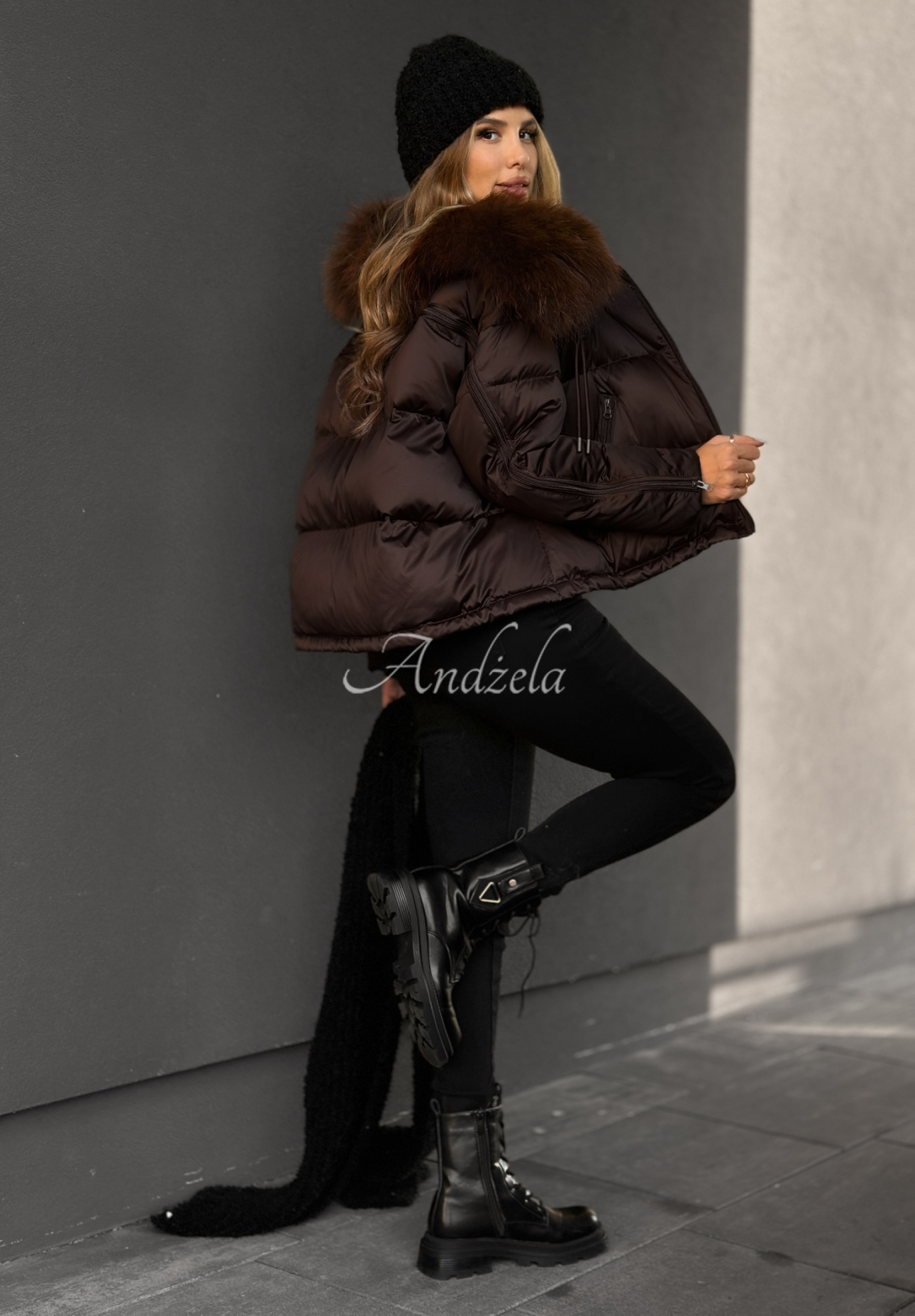 Geacă de puf cu blăniță In Your Dream