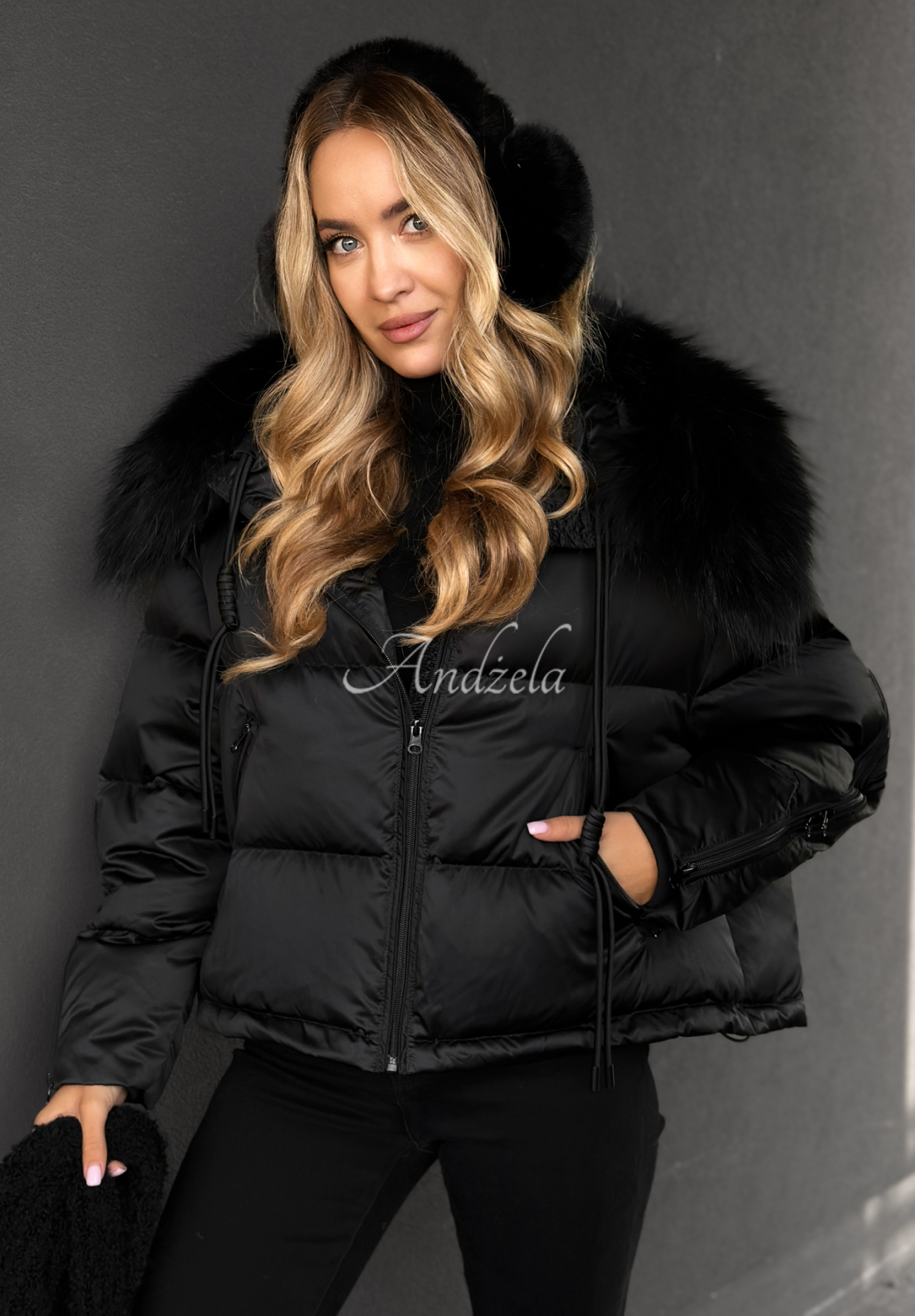 Geacă de puf cu blăniță In Your Dream