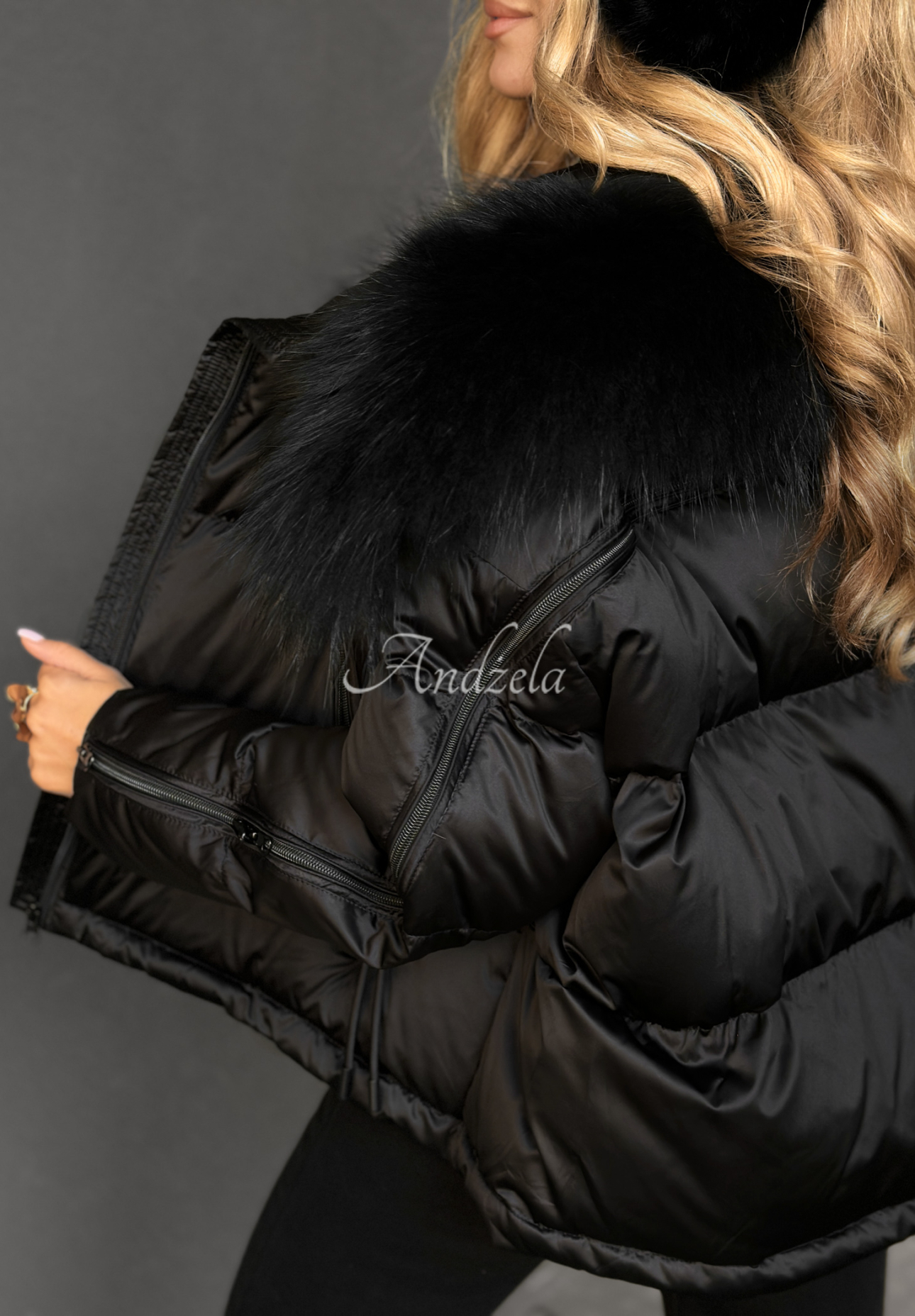 Geacă de puf cu blăniță In Your Dream