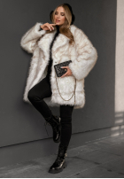 Palton  futerko z kołnierzem Chestnut Hill ecru