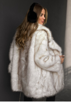 Palton  futerko z kołnierzem Chestnut Hill ecru