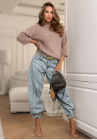 Moherowy Pulover Give Me Space mokka