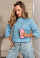 Moherowy Pulover Give Me Space albastru