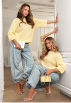 Moherowy Pulover Give Me Space galbene