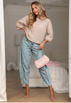 Moherowy Pulover Give Me Space bej