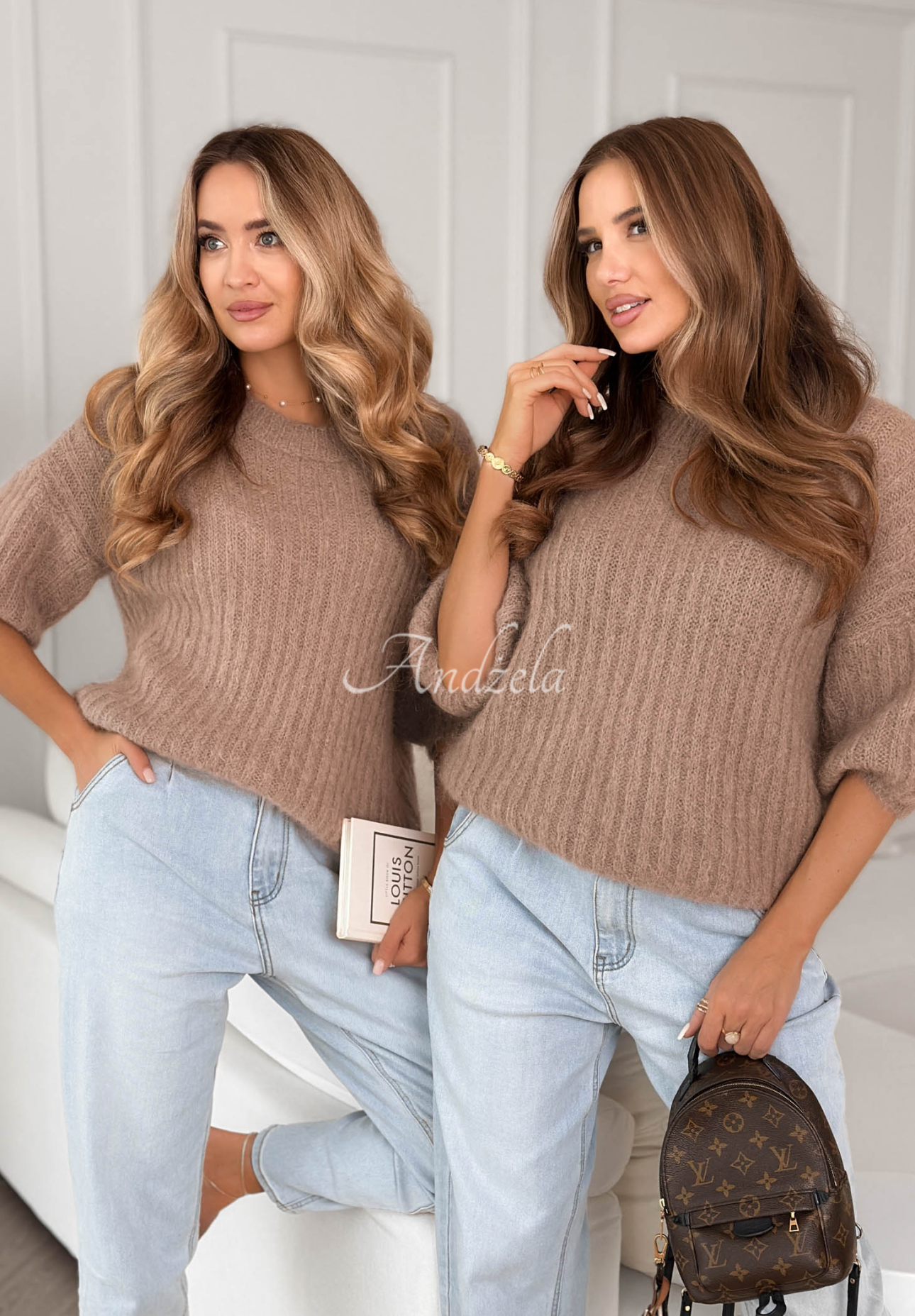 Pulover din mohair cu lână On Airplane