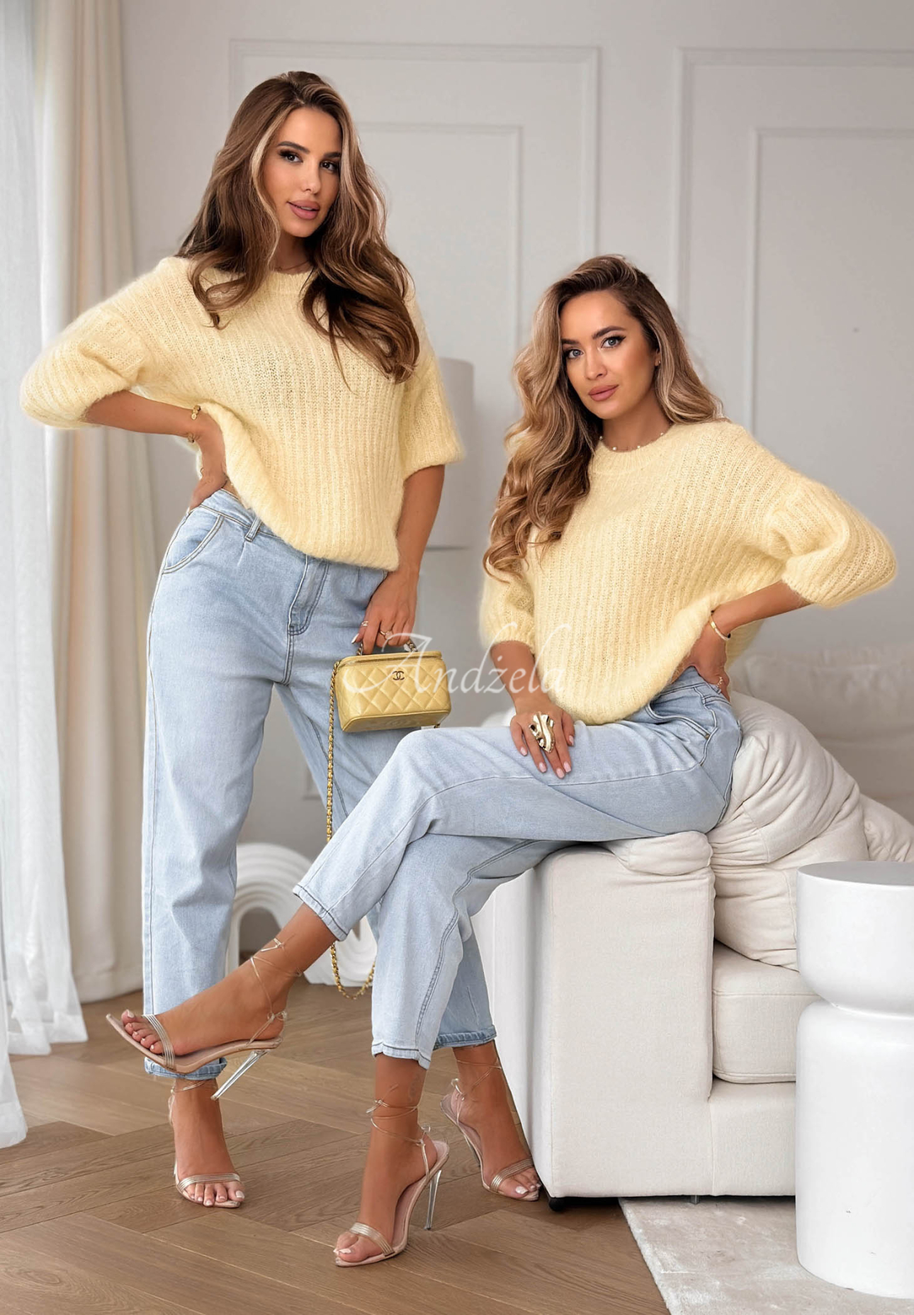 Pulover din mohair cu lână On Airplane