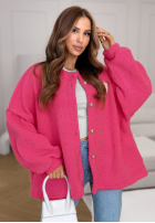 Scurtă Geacă sherpa kożuszek April Feels roz