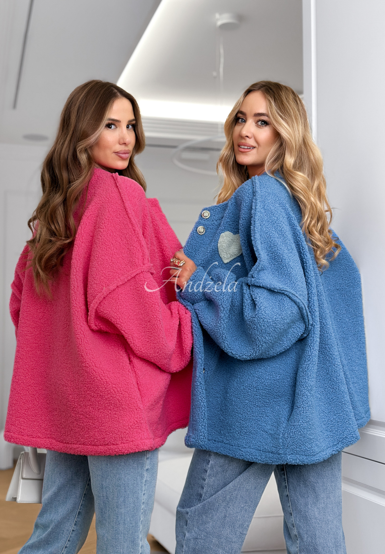 Geacă scurtă sherpa April Feels