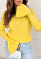 Miękki Pulover z szerokimi rękawkami Spring Smoothie galbene