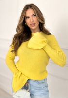 Miękki Pulover z szerokimi rękawkami Spring Smoothie galbene