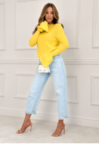 Miękki Pulover z szerokimi rękawkami Spring Smoothie galbene