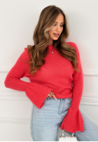 Miękki Pulover z szerokimi rękawkami Spring Smoothie Coral