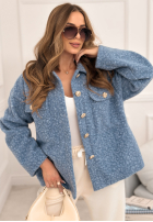 Scurtă Geacă kożuszek Warming Up albastră