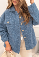 Scurtă Geacă kożuszek Warming Up albastră